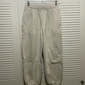 Hollister Beige Adjustable-Rise Sweatpants